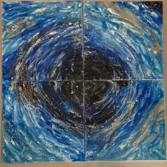 Nuit étoilée - 160 x 160 cm - CP