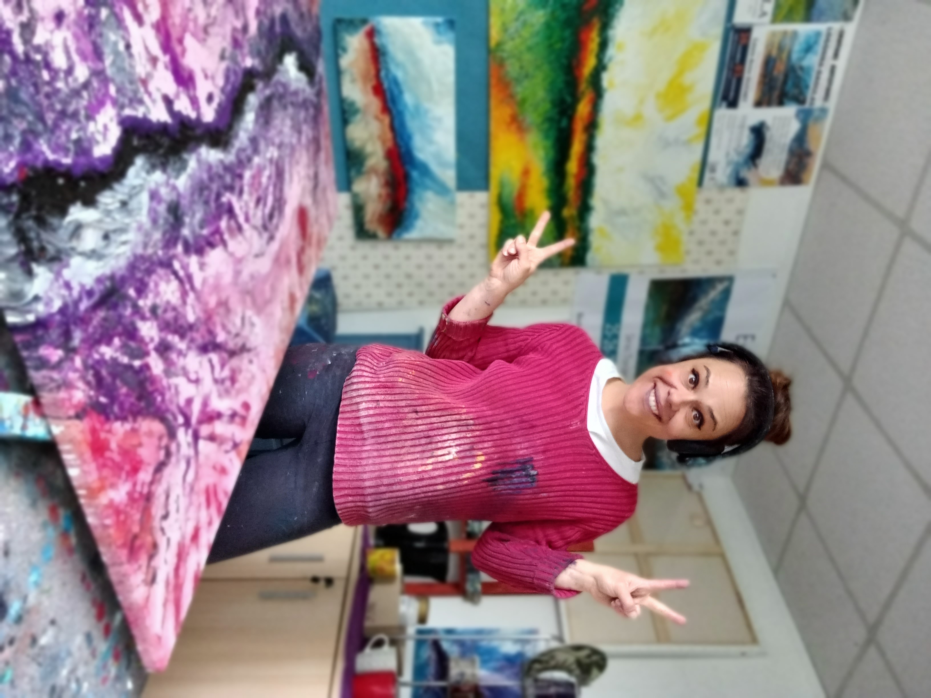 Laure-Anne Lemaire dans son atelier - 11