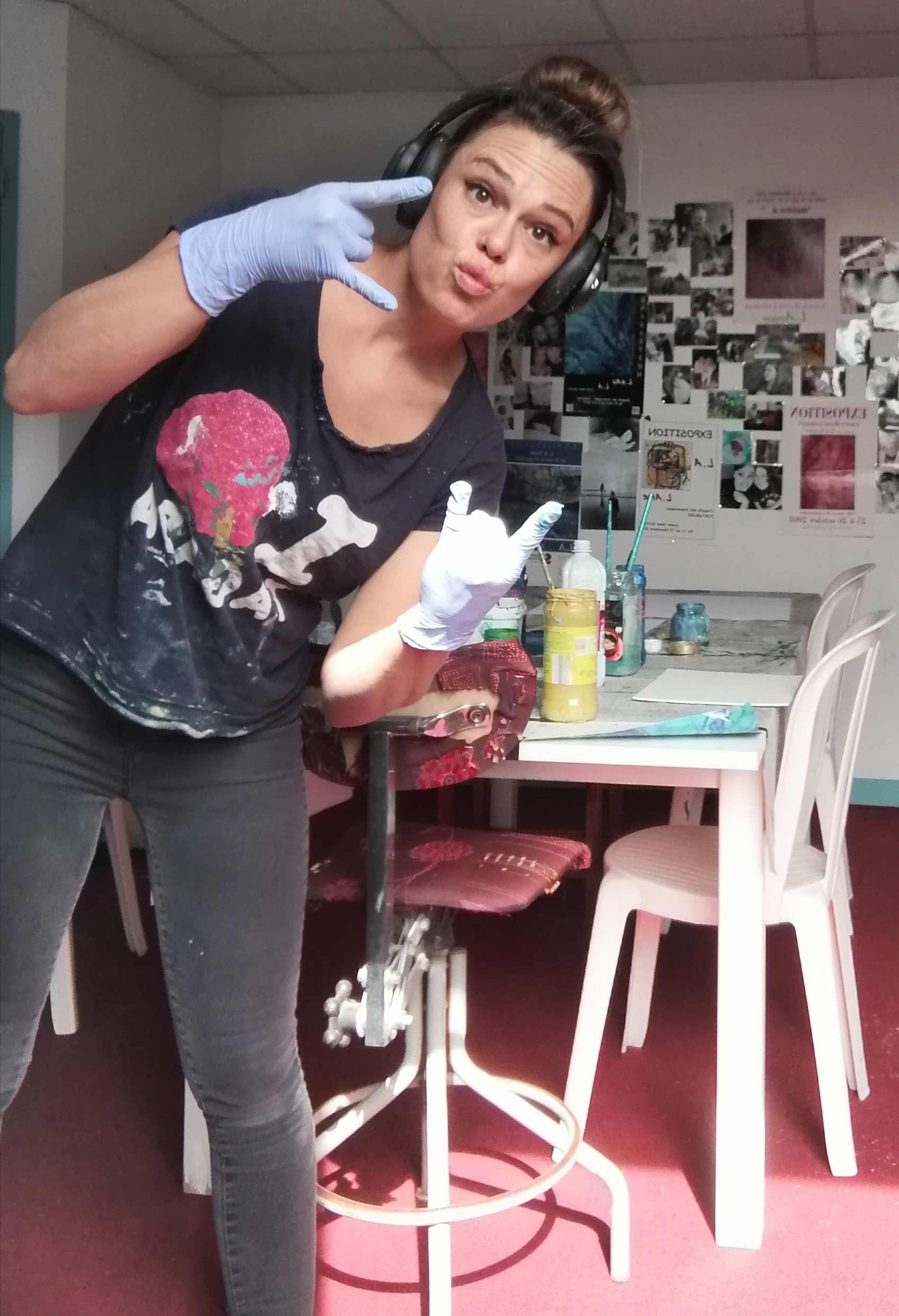 Laure-Anne Lemaire dans son atelier - 27